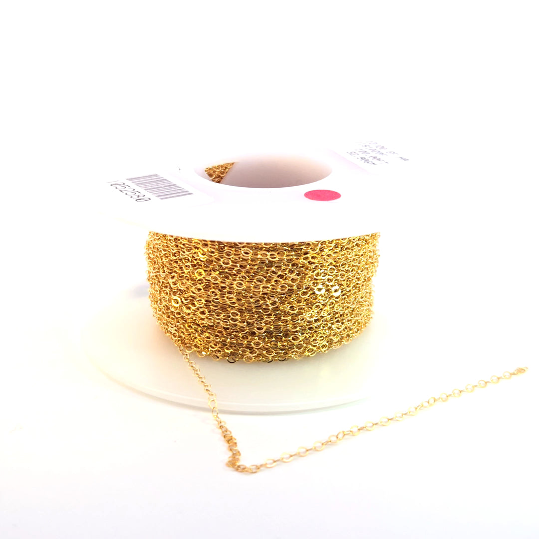 1020FGF. 14k Gold Filled Flat Cable Chain