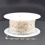 Load image into Gallery viewer, 1606FSS. Sterling Silver Flat Paperclip Chain