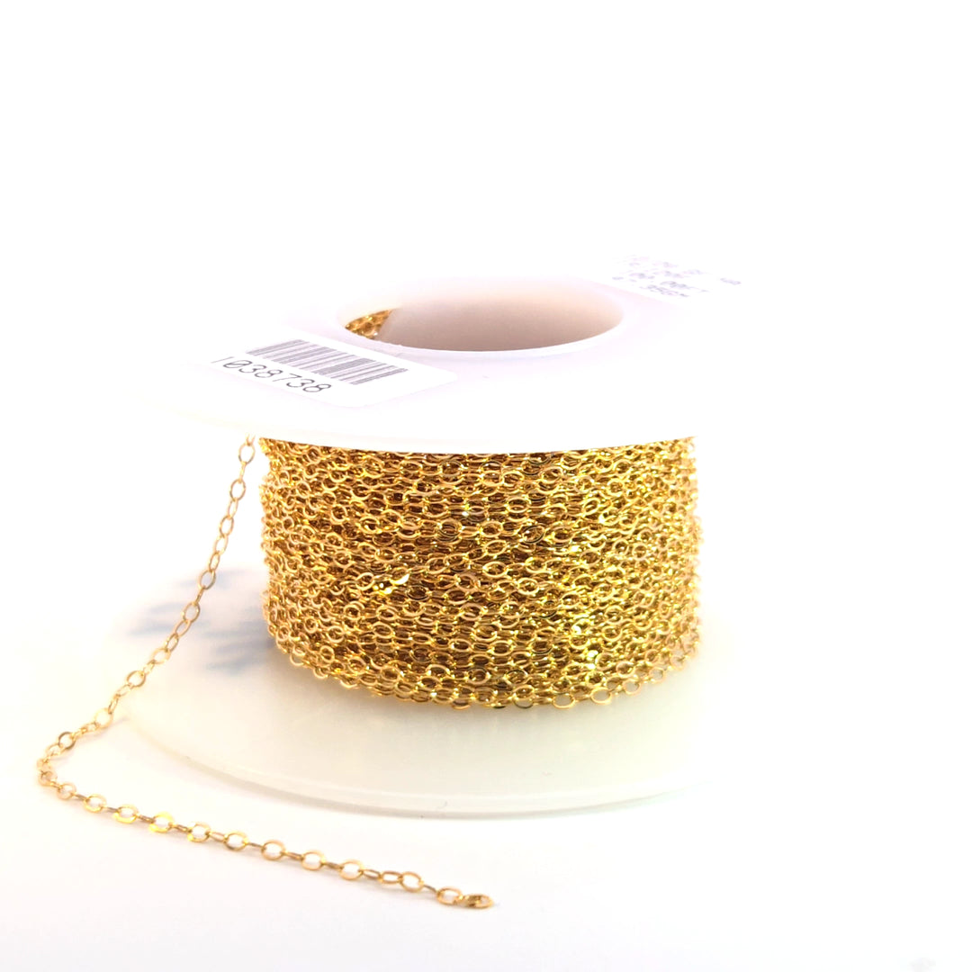 1120FGF. 14K Gold Filled Flat Cable Chain