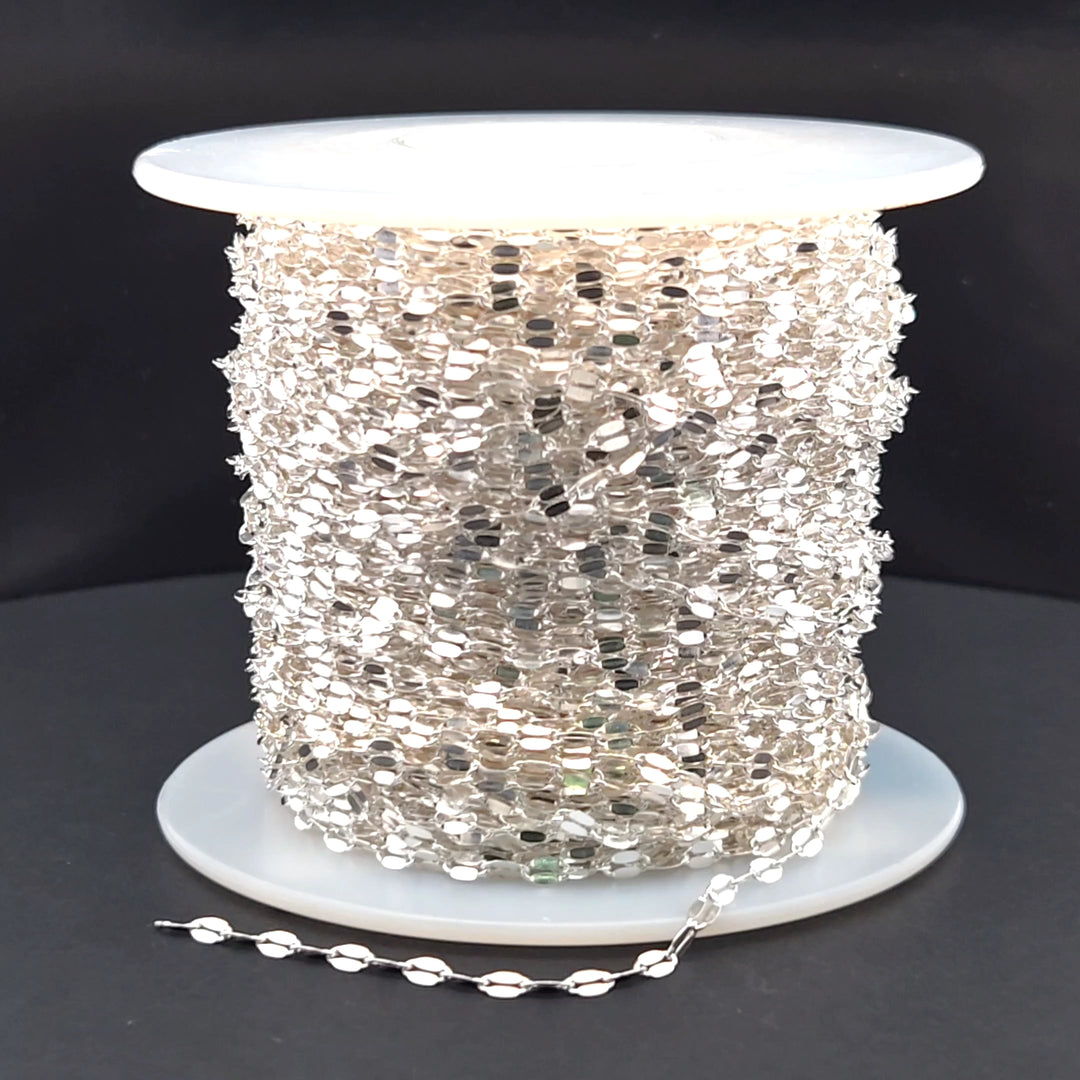 Z84SS. Sterling Silver Flat Marina Chain