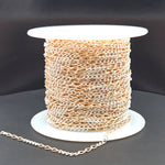 Load image into Gallery viewer, 2453CTT. Gold Filled and Sterling Silver Long and Short Link Chain