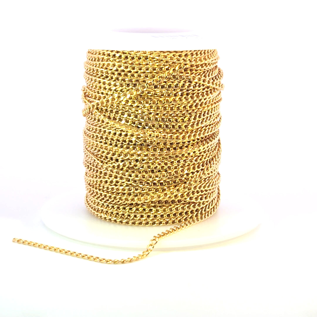 2214CHRGF. 14k Gold Filled Curb Chain