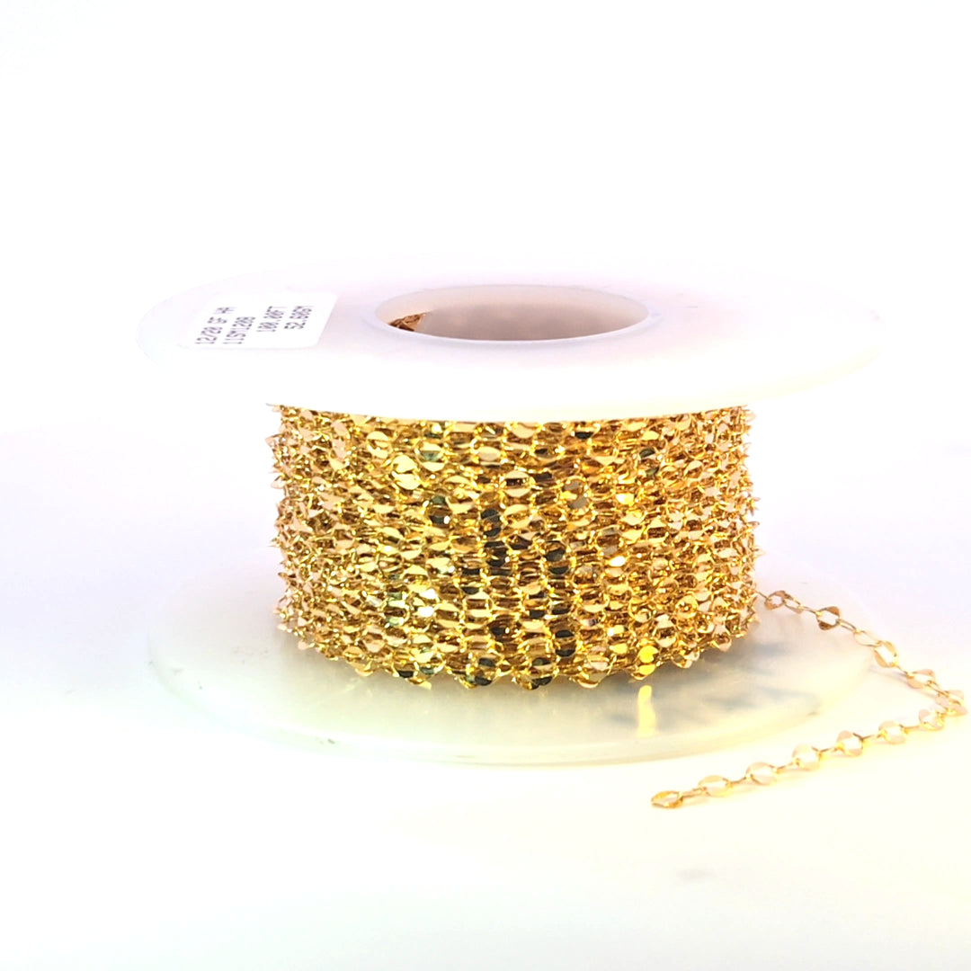 1208GF. 14K Gold Filled Flat Oval Link Chain