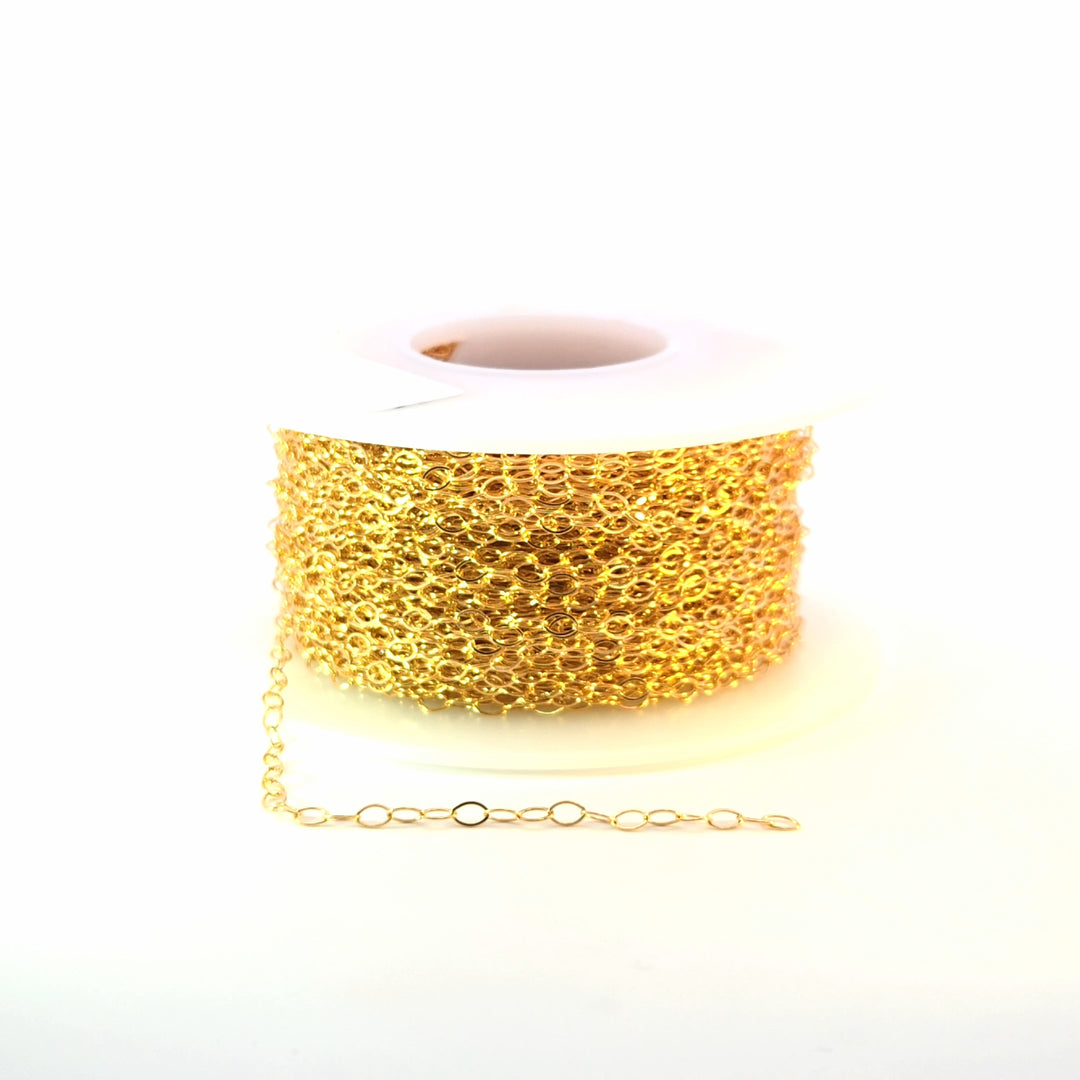 1310FGF. 14K Gold Filled Flat Oval Link Chain