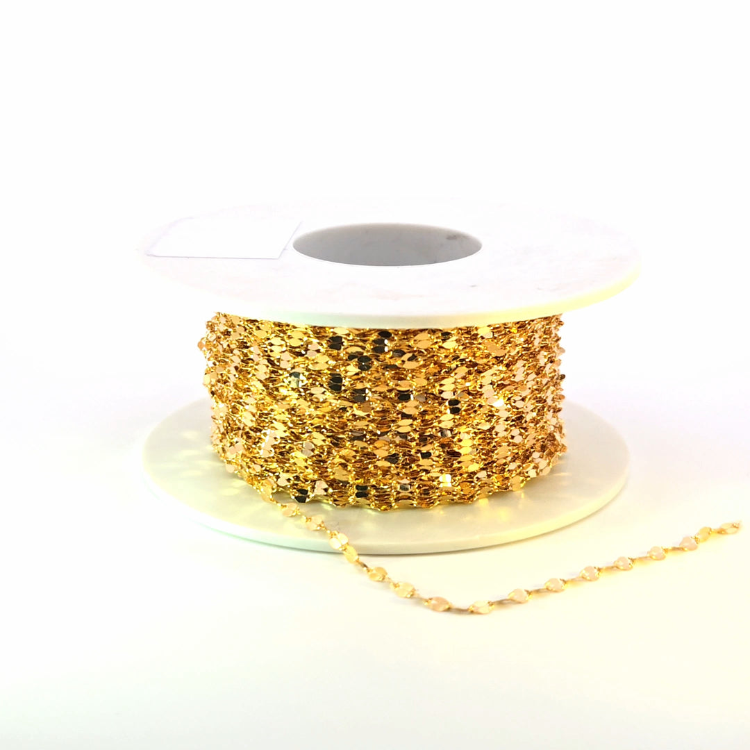 V197GF. 14k Gold Filled Flat Marina Link Chain
