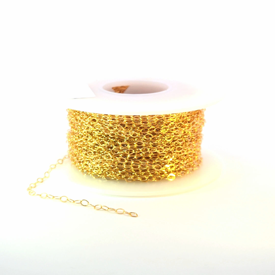 1310FGF. 14K Gold Filled Flat Oval Link Chain