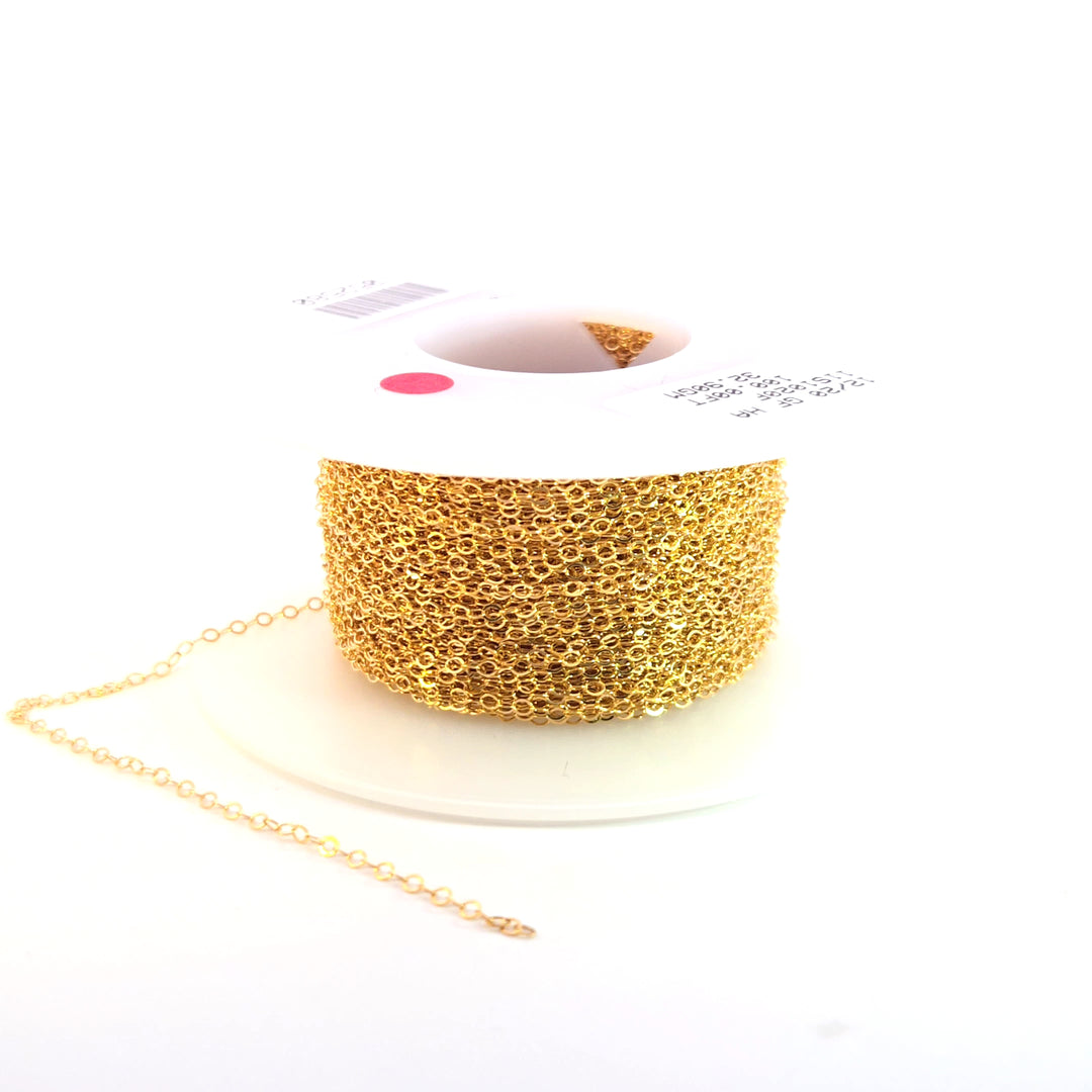 1020FGF. 14k Gold Filled Flat Cable Chain