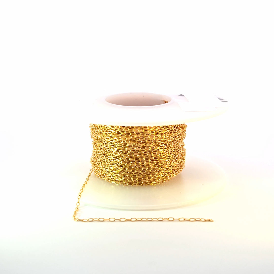 1218DGF. 14K Gold-Filled Smooth Cable Chain