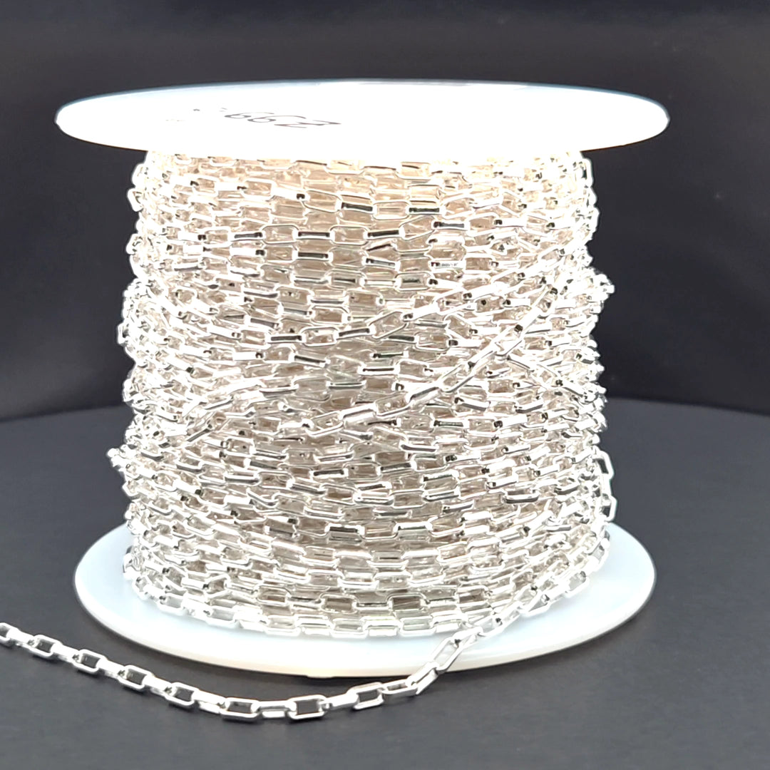 Z99SS. Sterling Silver Smooth Box Link Chain