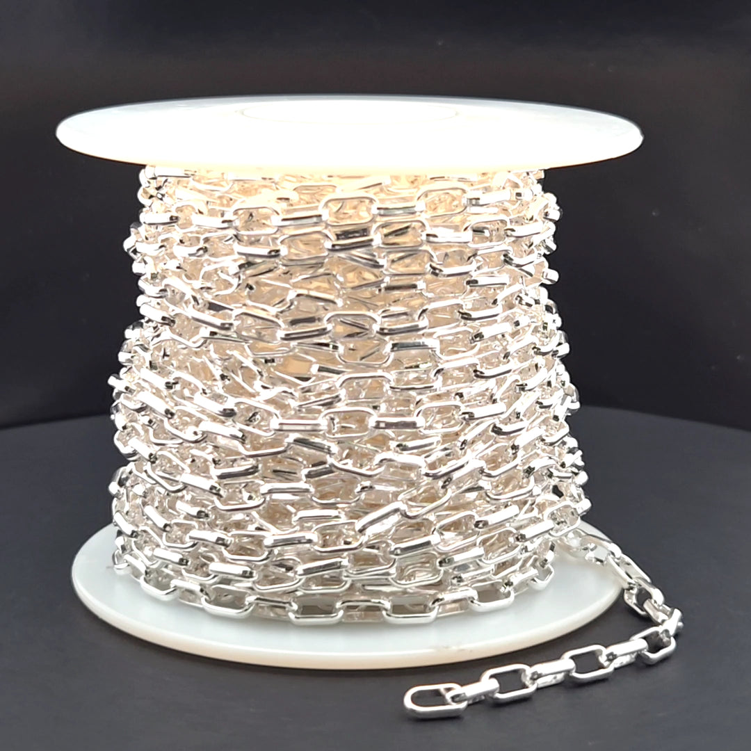 Z86SS. 925 Sterling Silver Smooth Box Chain