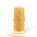 Load image into Gallery viewer, 720KGF. 14K Gold Filled Hammered Oval Link Chain
