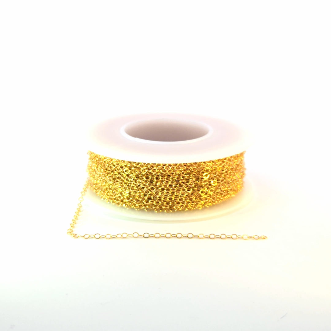 1018FGF. 14k Gold Filled Flat Cable Chain
