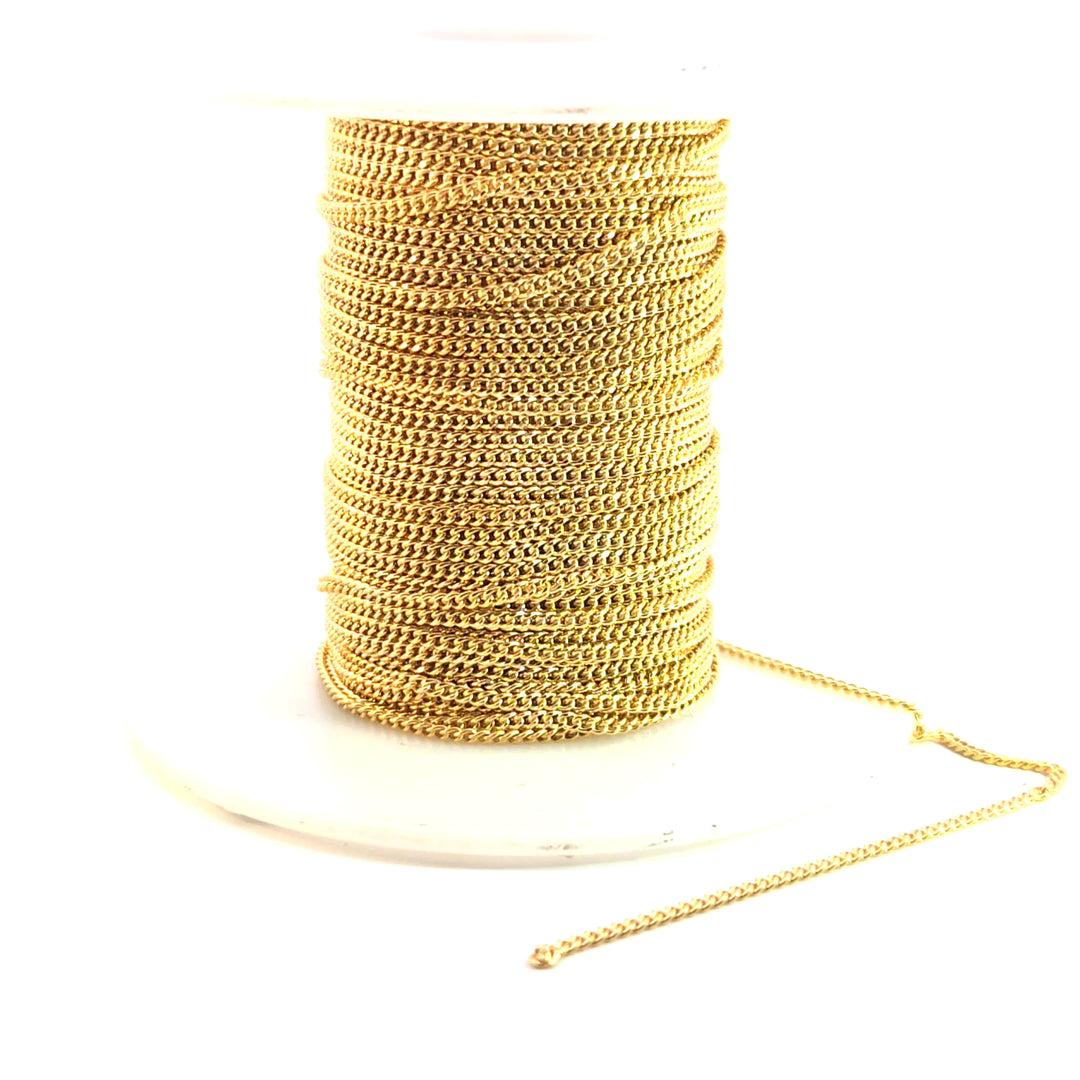 68HRGF. 14K Gold-Filled Flat Curb Chain