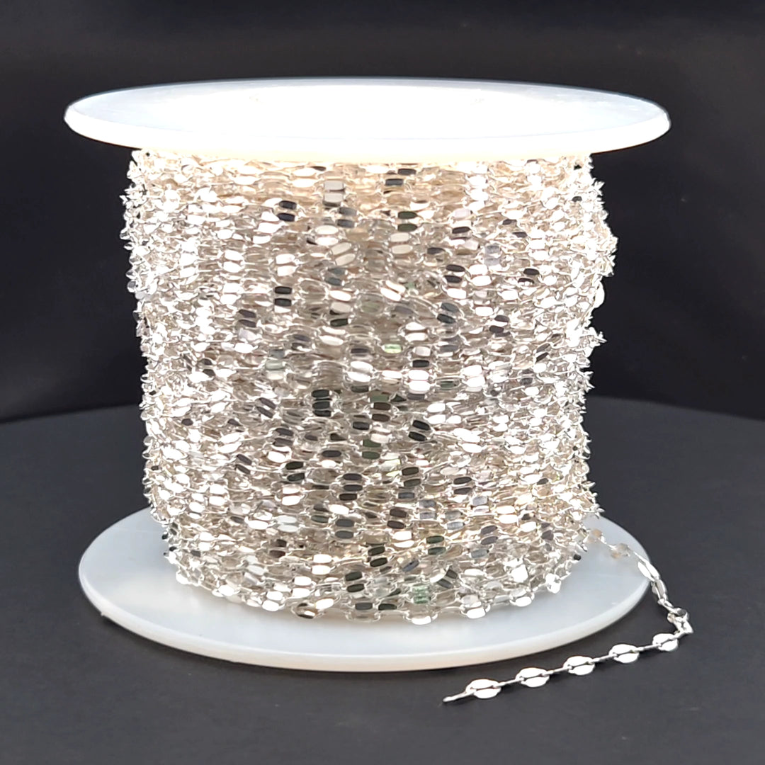 Z84SS. Sterling Silver Flat Marina Chain