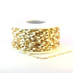Load image into Gallery viewer, V250-WTGF. 14k Gold Filled  White Color Enamel Satellite Cable Chain