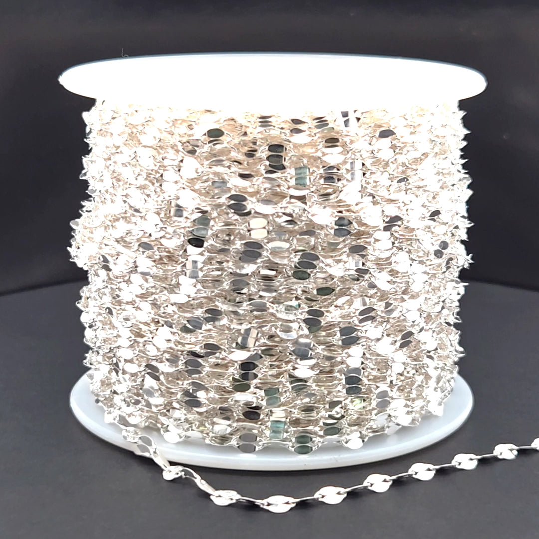 Z96SS. Sterling Silver Flat Marina Link Chain