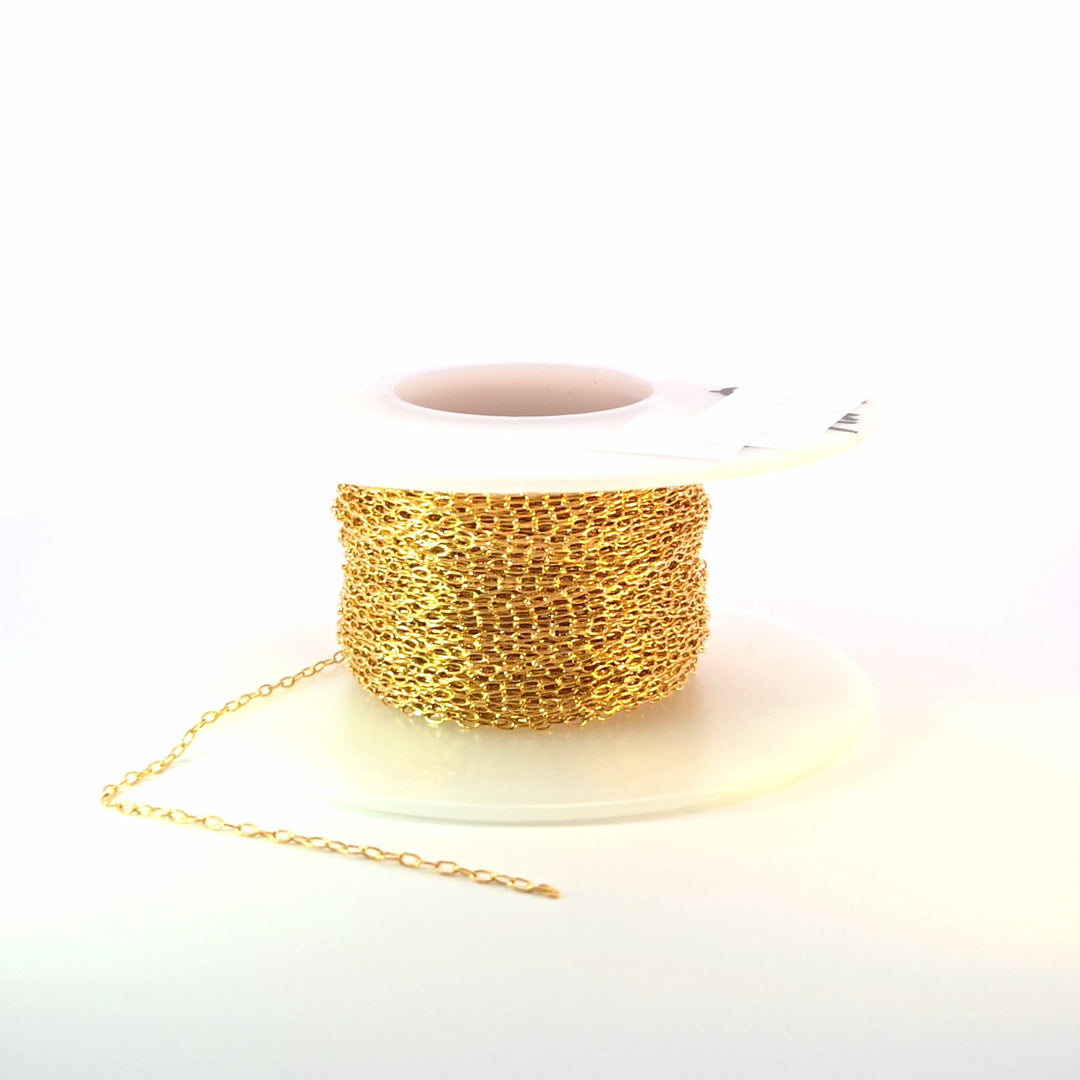 1218DGF. 14K Gold-Filled Smooth Cable Chain