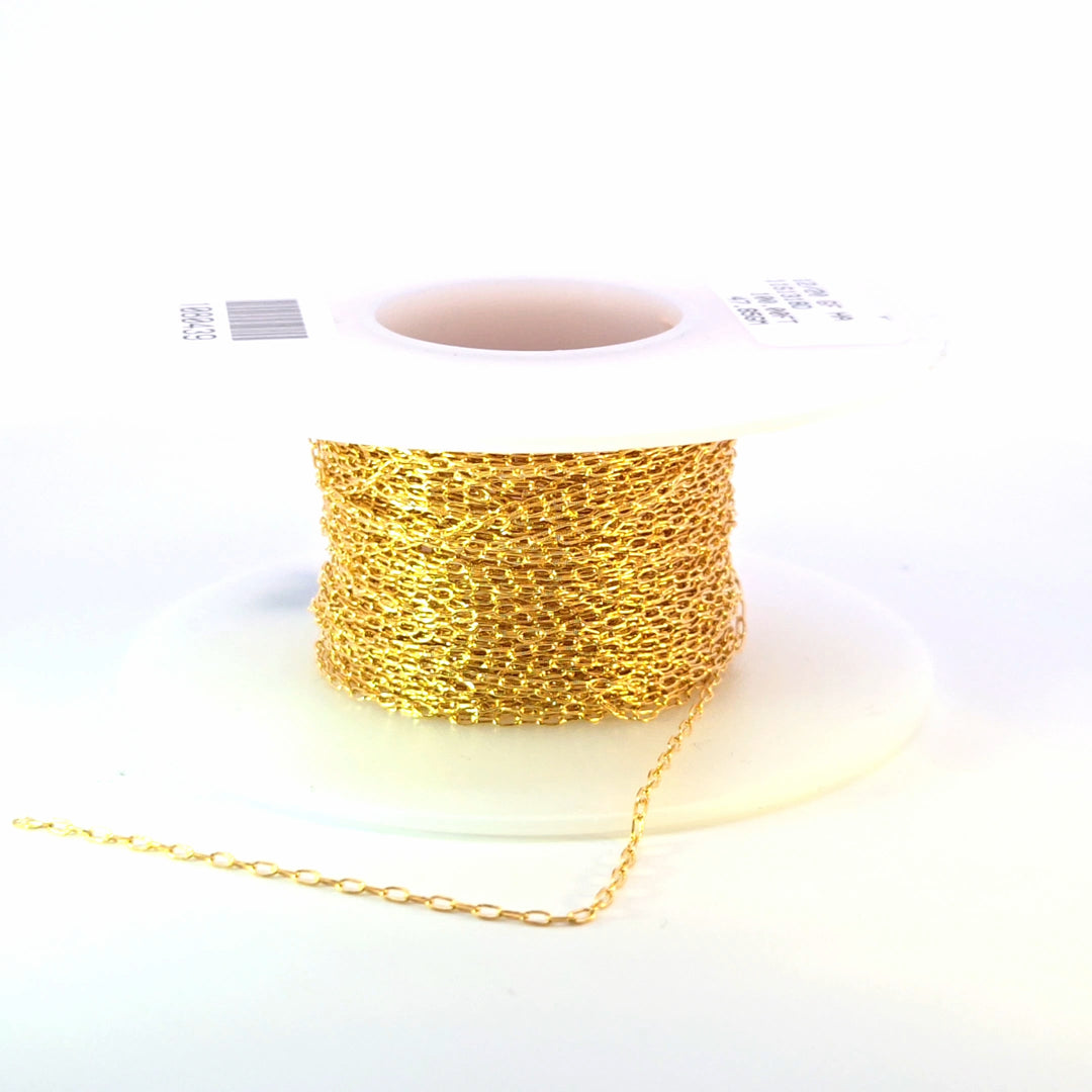 1318DGF. 14K Gold-Filled Paperclip Chain