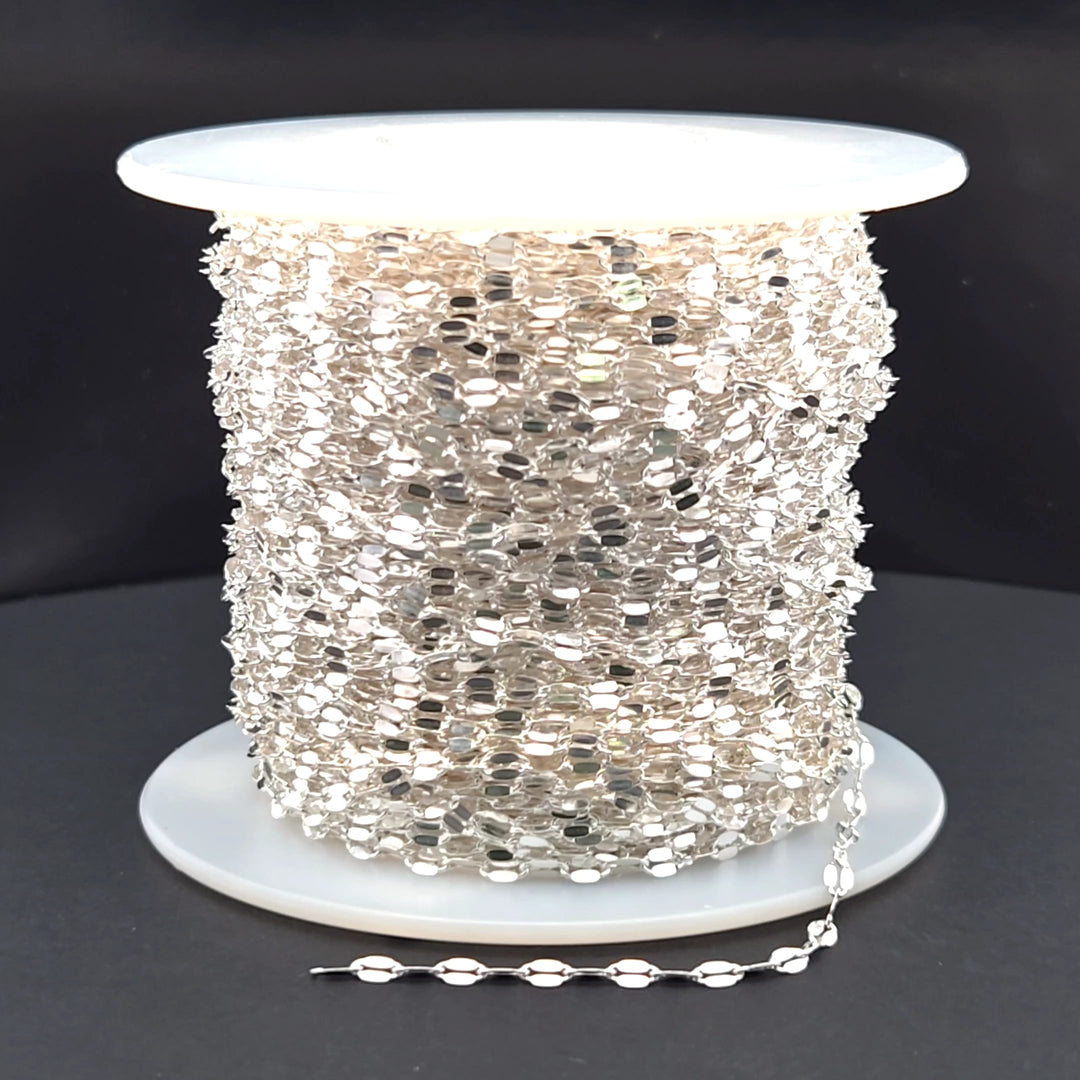 Z84SS. Sterling Silver Flat Marina Chain