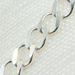 Load image into Gallery viewer, 925 Sterling Silver Cuban Flat Curb Link Chain. Z89SS
