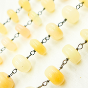 Ethiopian Opal Oxidized Wire Chain.