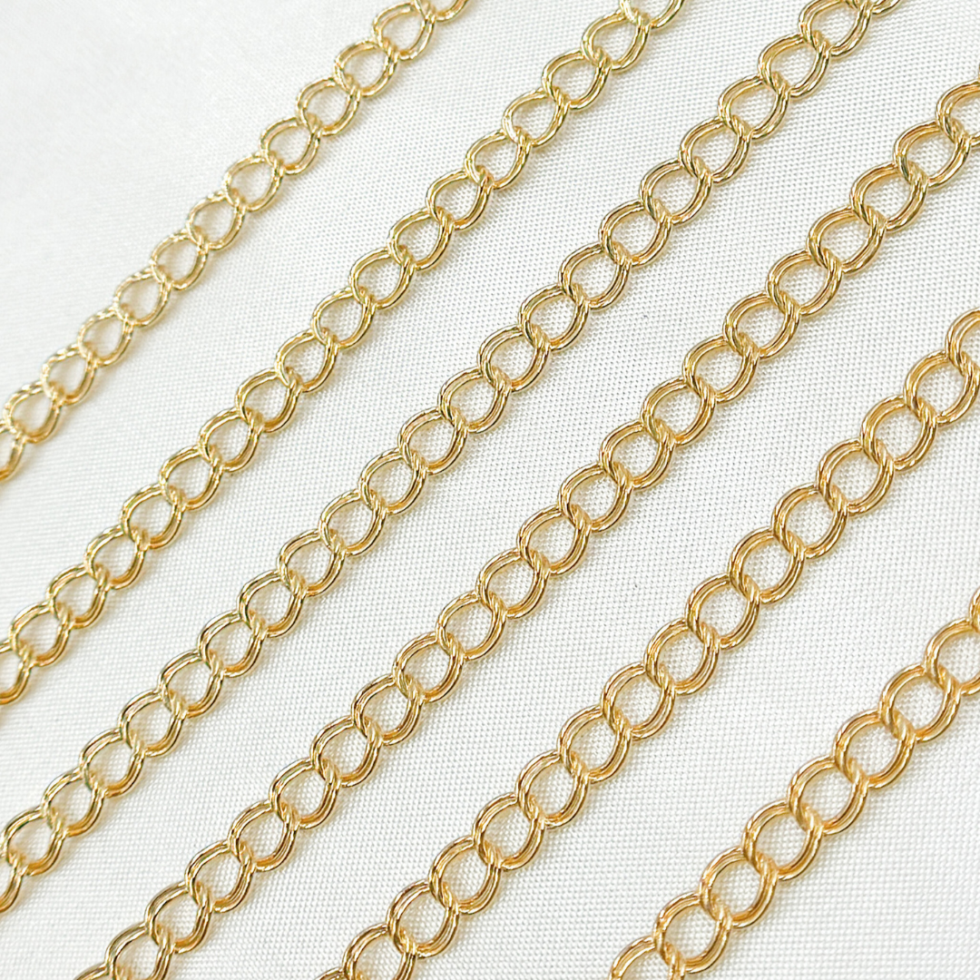 14k Gold Filled Double Curb Chain. 21PC