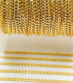 Load image into Gallery viewer, 64HRGF. 14k Gold Filled Flat Tight Curb Link Chain
