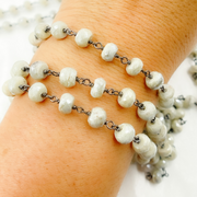 Coated Silverite Oxidized Wire Chain.