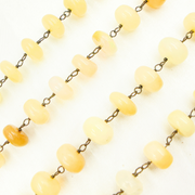 Ethiopian Opal Oxidized Wire Chain.