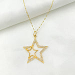 Load image into Gallery viewer, 14K Solid Gold Diamonds Double Star Charm. GDP79
