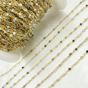 Green Agate Wire Wrap Chain