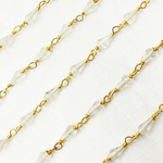 Load image into Gallery viewer, Crystal Gold Plated Wire Chain. CR27
