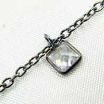 Load image into Gallery viewer, Cubic Zirconia Square 4mm Shape Dangle Chain. CZ2

