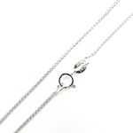 Load image into Gallery viewer, 14K Solid White Gold Wheat Necklace. 025SP2LGWG
