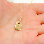 Load image into Gallery viewer, 14K Solid Gold Rectangle Shape Charm with Diamonds. PFA32663Y
