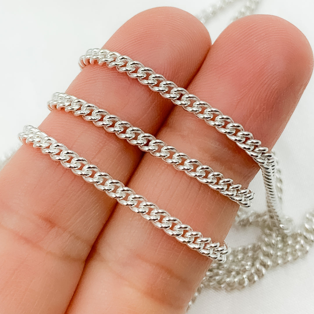 925 Sterling Silver Curb Link Chain. X19SS
