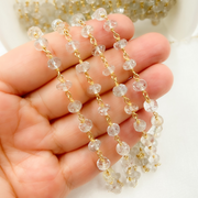 Imperial Topaz Gold Plated Wire Chain.