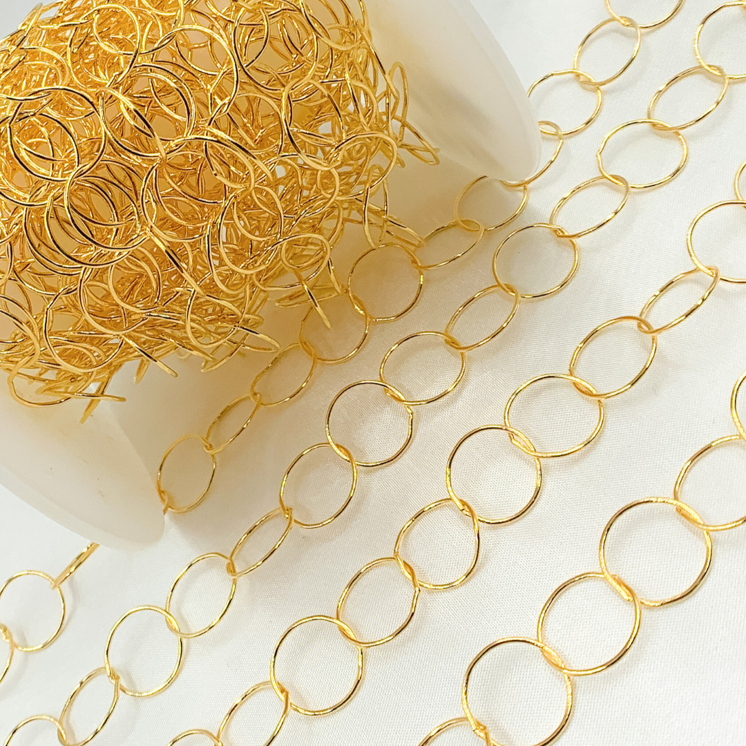 14k Gold Filled Circle Link Chain. 748GF