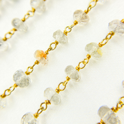 Imperial Topaz Gold Plated Wire Chain.