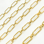 Load image into Gallery viewer, Gold Plated 925 Sterling Silver Paperclip Chain. V166GP
