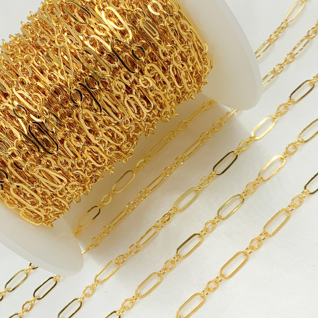 14k Gold Filled Long and Short Link Chain. 283F