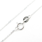 Load image into Gallery viewer, 14K Solid White Gold Cable Necklace. 025R01T5WG
