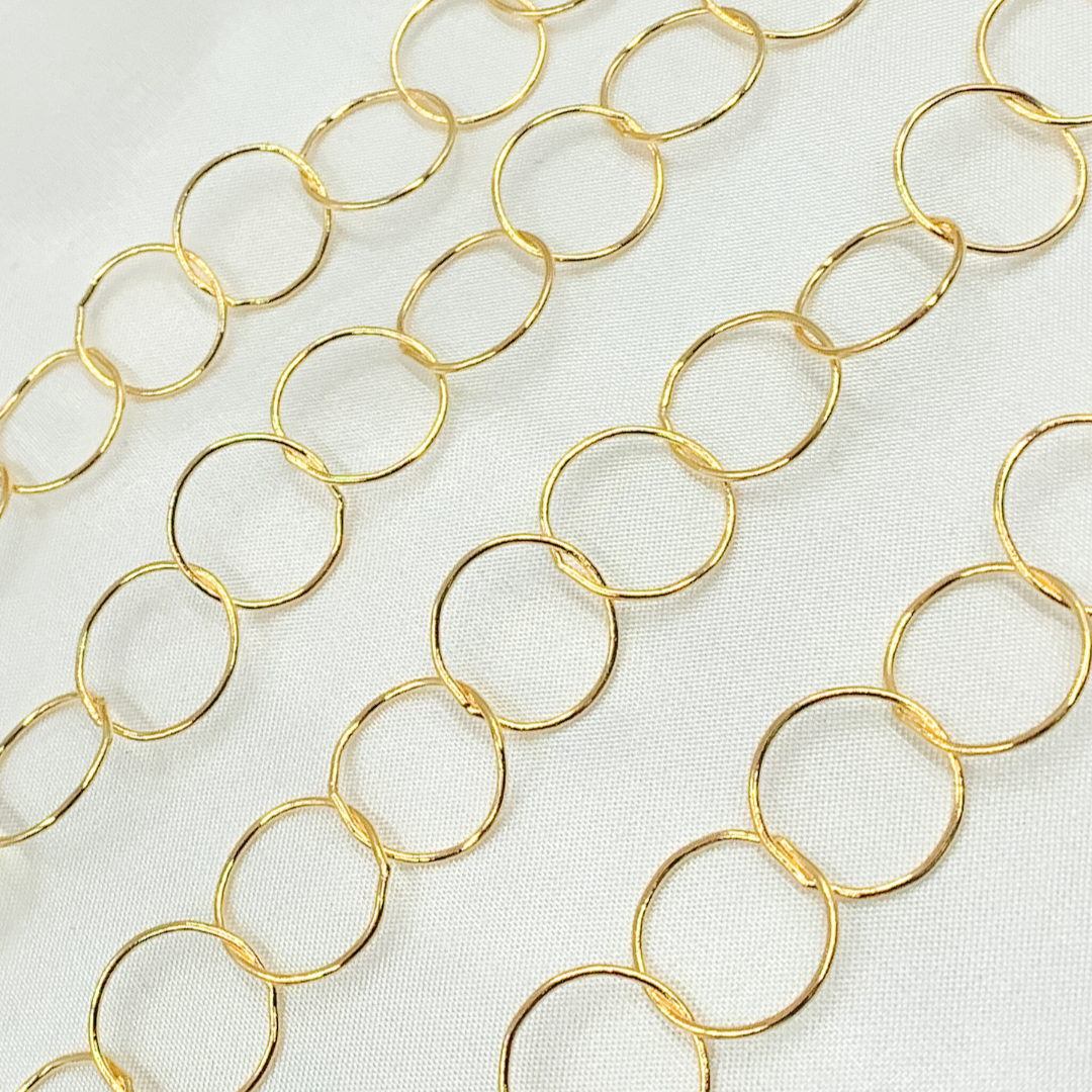 14k Gold Filled Circle Link Chain. 748GF