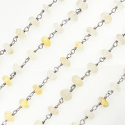 Golden Rutile Oxidized Wire Chain.