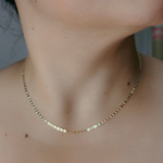 Load image into Gallery viewer, 14K Solid Gold Marina Link Necklace. 030FVAV1BP26
