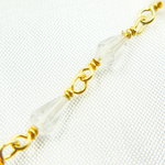 Load image into Gallery viewer, Crystal Gold Plated Wire Chain. CR27
