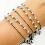 Silverite Fancy Oxidized Wire Chain. 