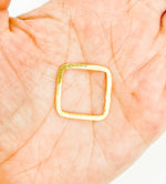 Load image into Gallery viewer, Gold Plated 925 Sterling Silver Square Shape 20x20mm. SS1
