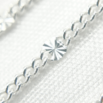 Load image into Gallery viewer, 925 Sterling Silver Curb &amp; Diamond Cut Marina Link Chain. Y119SS
