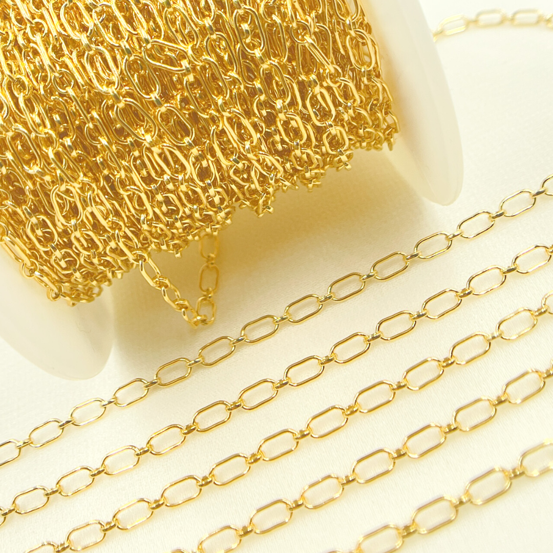 14k Gold Filled Oval & Round Link Chain. 82511GF